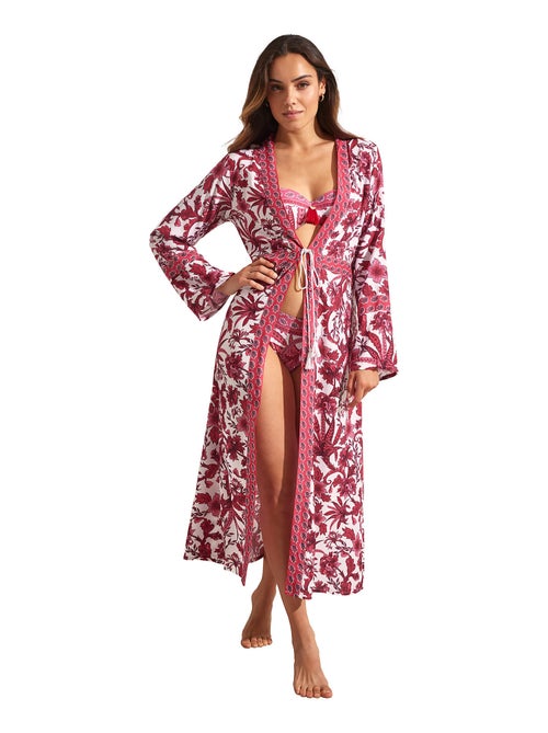 Kimono long de plage ACANTHUS - Kiabi