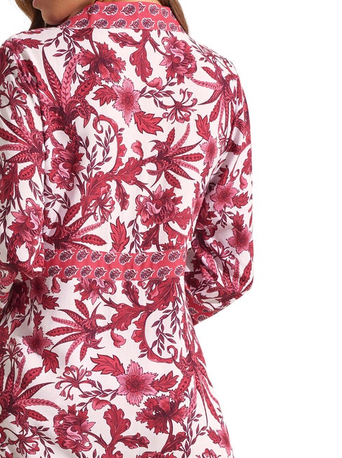 Kimono long de plage ACANTHUS - Kiabi