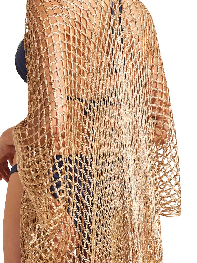 Kimono long de plage COMPLEMENTOS Jaune - Kiabi