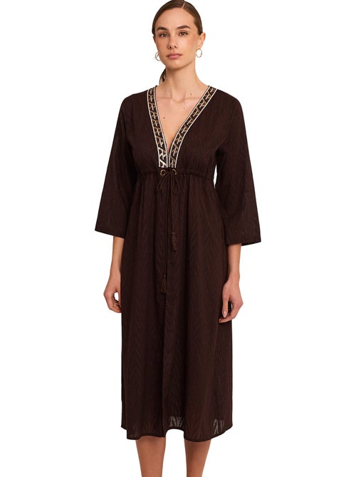 Kimono long de plage DUNA - Kiabi