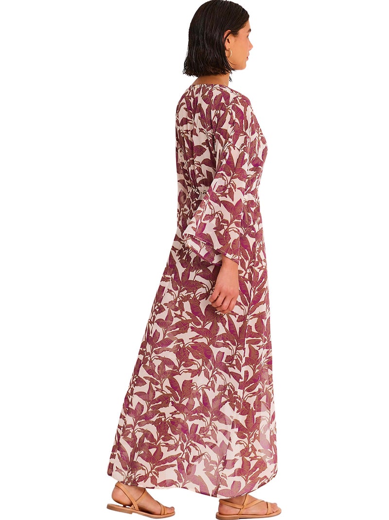 Kimono long de plage SALVIA Blanc - Kiabi