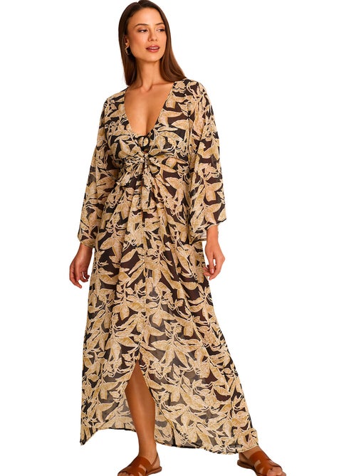 Kimono long de plage SALVIA - Kiabi