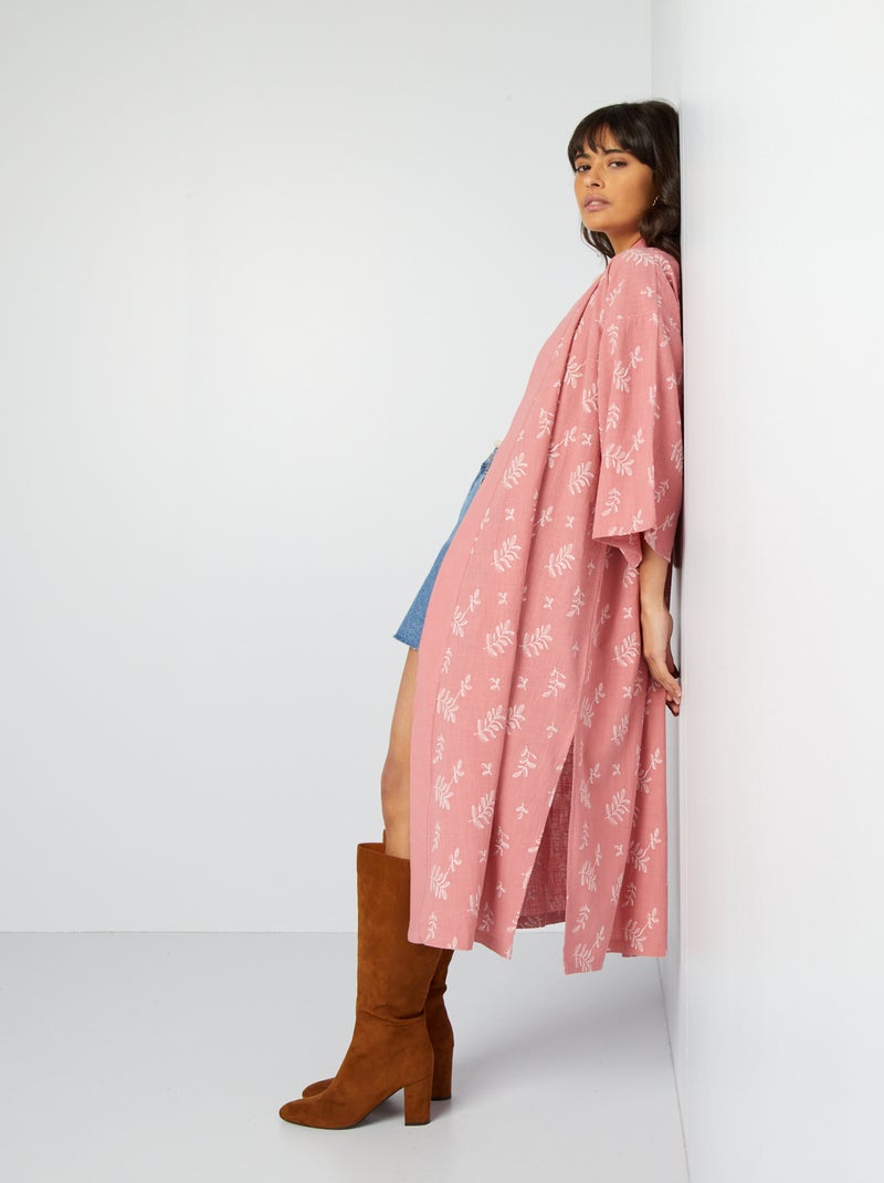 Kimono long Rose - Kiabi