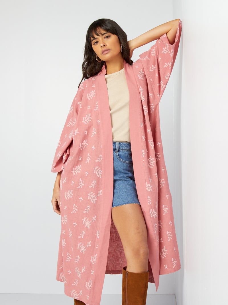 Kimono long Rose - Kiabi