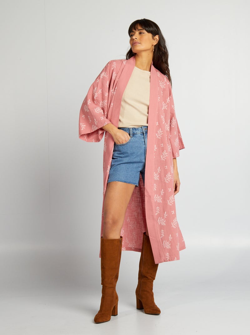Kimono long Rose - Kiabi