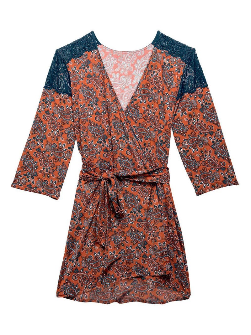 Kimono METRO - Pomm'Poire Marron - Kiabi