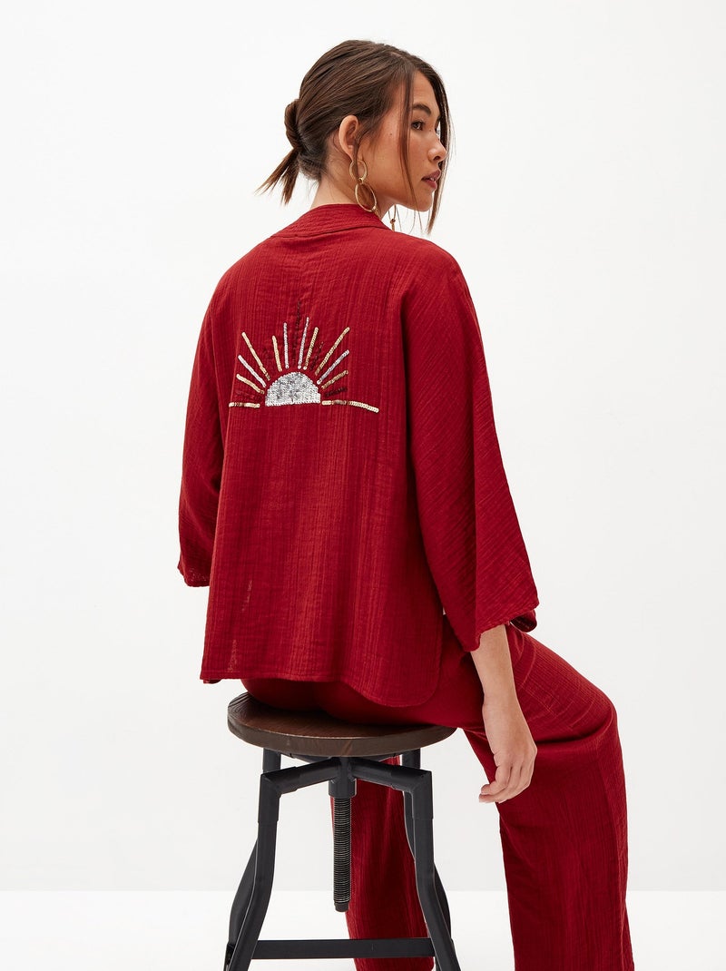 Kimono MO Fashion Rouge - Kiabi
