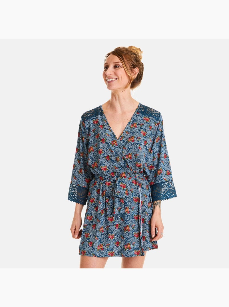 Kimono PAPRIKA - Pomm'Poire Bleu - Kiabi