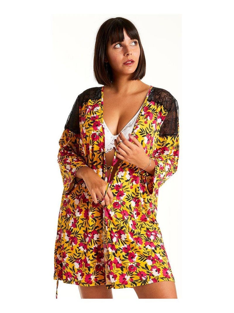Kimono SHAKER - Pomm'Poire Jaune - Kiabi