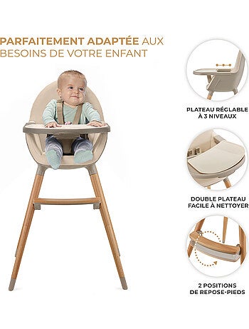 Chaise haute 2en1 fini 2 modèle pratique et confortable