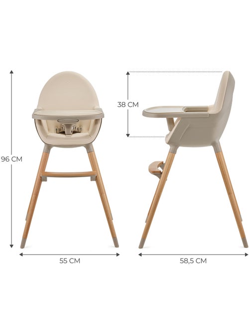 Kinderkraft - Chaise haute 2 en 1 Fini 2 - Kiabi Kinderkraft - Chaise haute 2 en 1 Fini 2 - Kiabi