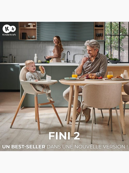 Kinderkraft - Chaise haute 2 en 1 Fini 2 - Kiabi Kinderkraft - Chaise haute 2 en 1 Fini 2 - Kiabi