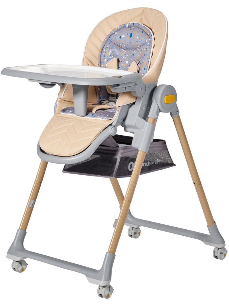 Kinderkraft - chaise haute 2 en 1 lastree Beige - Kiabi