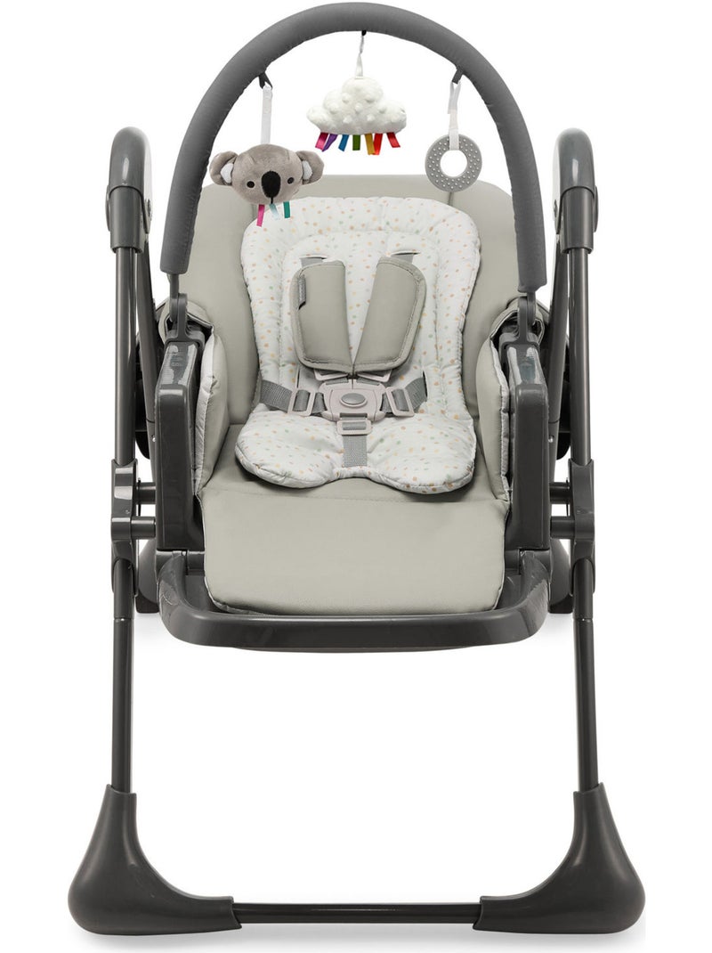 Kinderkraft - chaise haute 2 en 1 tummie Gris - Kiabi