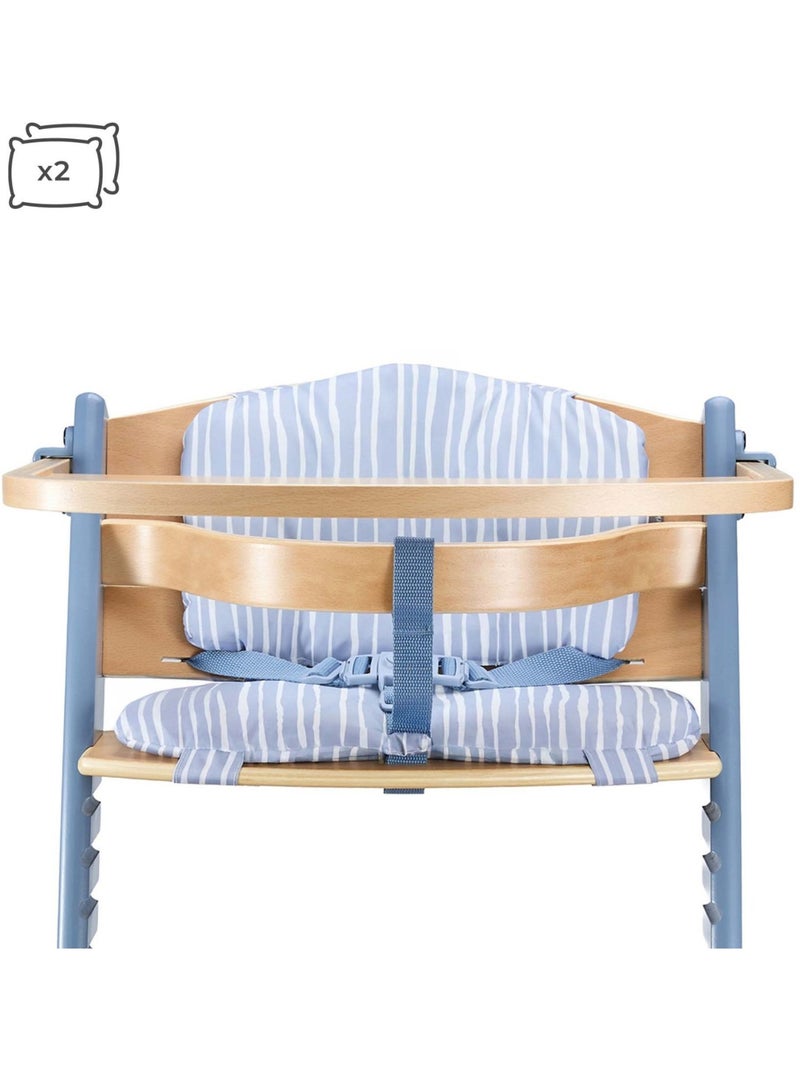 Kinderkraft - chaise haute évolutive enock avec coussin Bleu - Kiabi