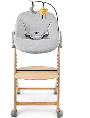 Kinderkraft - chaise haute évolutive enock avec transat calmee