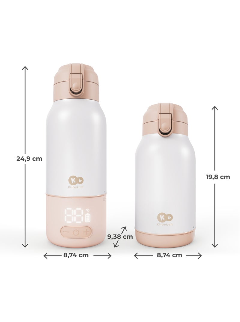 Kinderkraft - chauffe-biberon nomade 2 en 1 gaja Rose - Kiabi