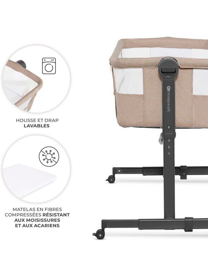 Kinderkraft - Lit cododo 2 en 1 Nestee Up 2 Beige - Kiabi