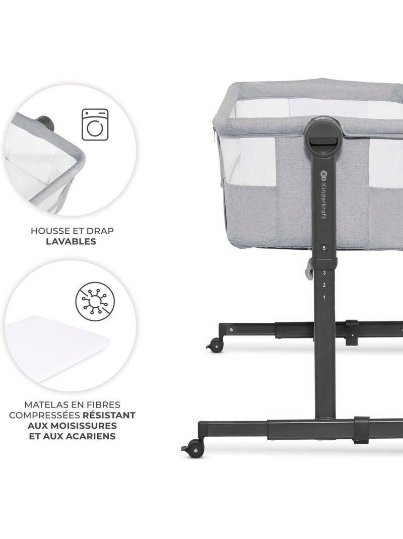 Kinderkraft - Lit cododo 2 en 1 Nestee Up 2 Gris - Kiabi