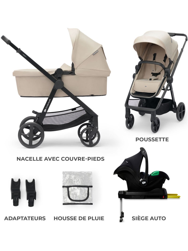 Kinderkraft - poussette 4 en 1 newly Beige - Kiabi