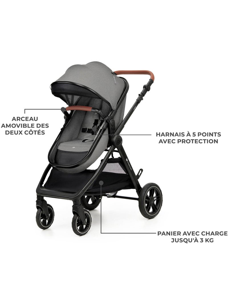 Kinderkraft - poussette esme pro 3 en 1 Gris - Kiabi