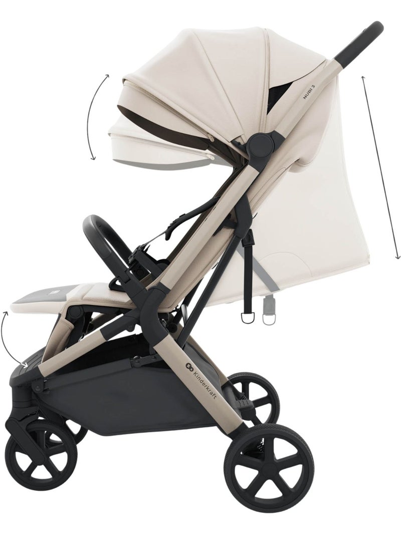 Kinderkraft - Poussette Nubi 3 Beige - Kiabi
