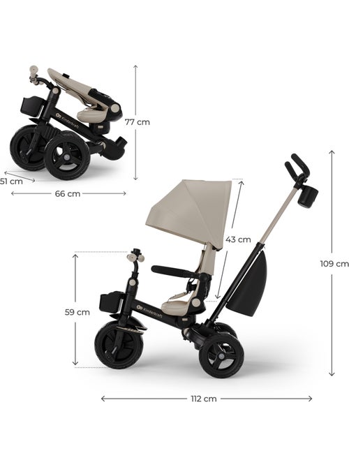 Kinderkraft - Tricycle évolutif Aveo 2 Plus - Kiabi Kinderkraft - Tricycle évolutif Aveo 2 Plus - Kiabi