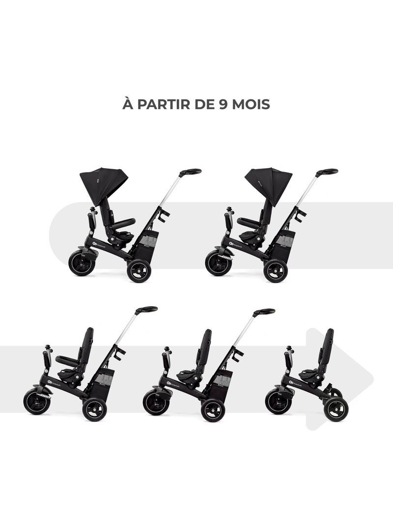 Kinderkraft - Tricycle évolutif Easytwist Noir - Kiabi