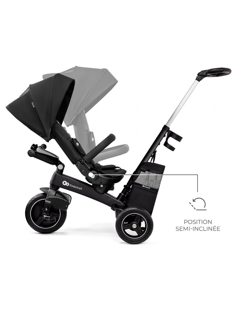 Kinderkraft - Tricycle évolutif Easytwist Noir - Kiabi