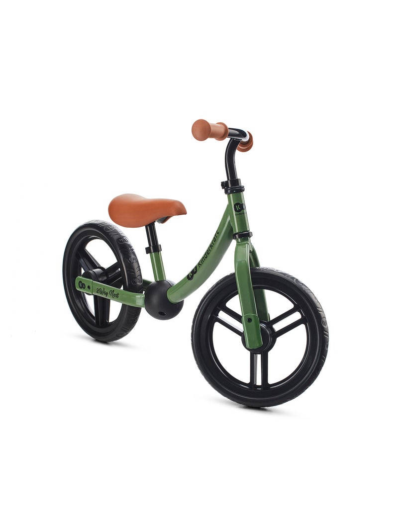 Kinderkraft 2WAY NEXT - Vélo sans pédales (draisienne) - Selle/guidon réglables Vert - Kiabi