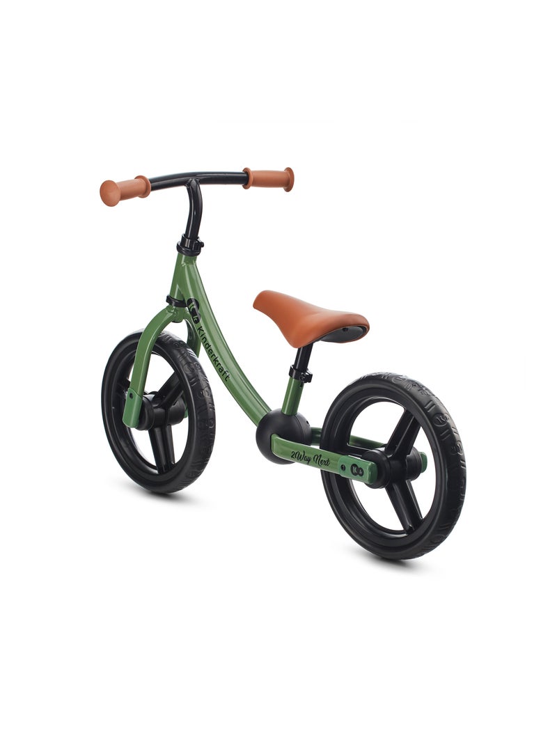 Kinderkraft 2WAY NEXT - Vélo sans pédales (draisienne) - Selle/guidon réglables Vert - Kiabi