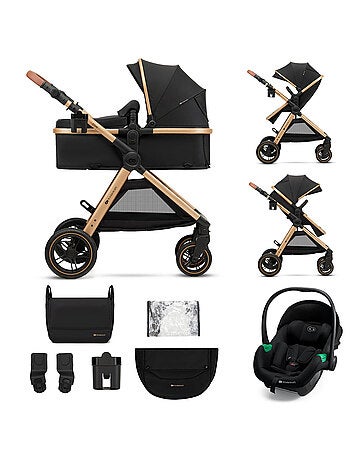 Kinderkraft ESME 3 en 1 avec Travel System, nacelle transformable et pliage compact