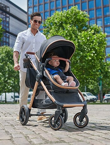 Kinderkraft ESME 3 en 1 avec Travel System, nacelle transformable et pliage compact