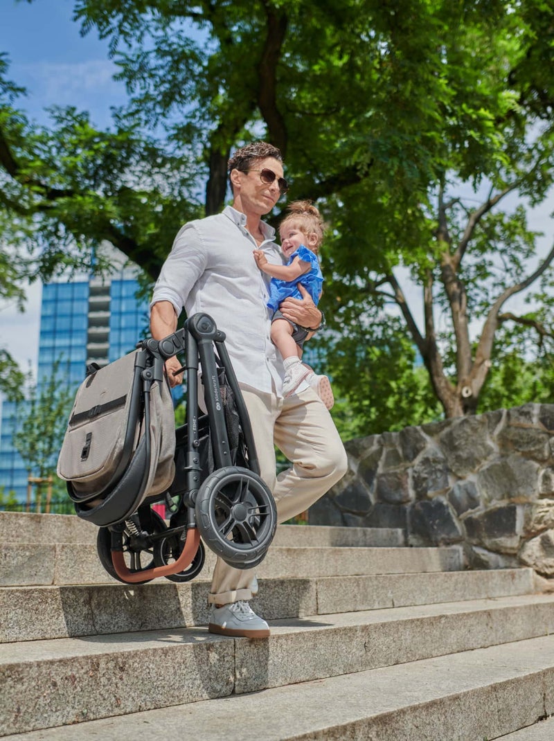 Kinderkraft ESME 3 en 1 avec Travel System, nacelle transformable et pliage compact Noir - Kiabi