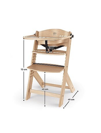 Kinderkraft high chair ENOCK wooden