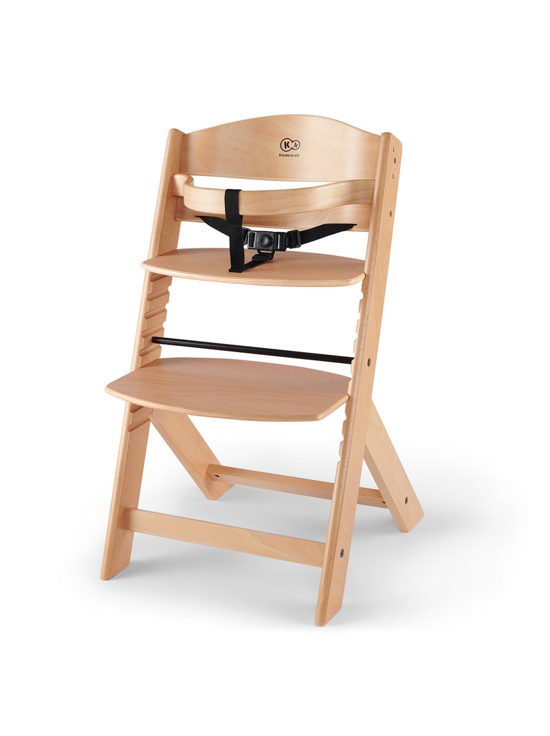 Kinderkraft high chair ENOCK wooden Marron - Kiabi