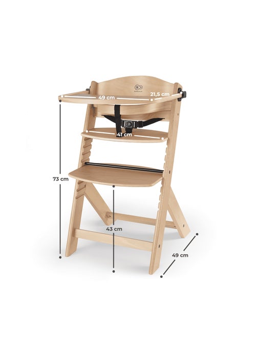Kinderkraft high chair ENOCK wooden - Kiabi