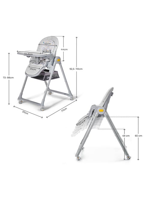 Kinderkraft high chair LASTREE wood - Kiabi Kinderkraft high chair LASTREE wood - Kiabi