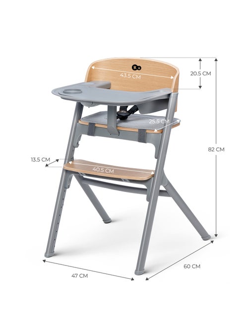 Kinderkraft high chair LIVY oak + bouncer CALMEE - Kiabi Kinderkraft high chair LIVY oak + bouncer CALMEE - Kiabi