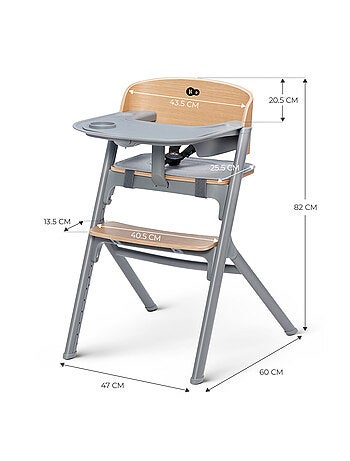 Kinderkraft high chair LIVY oak