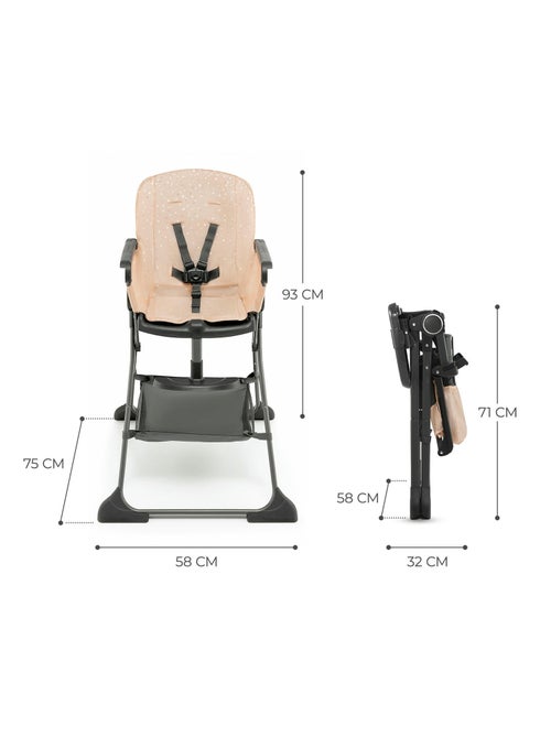 Kinderkraft Highchair Foldee - Chaise de salle à manger pliable - Kiabi