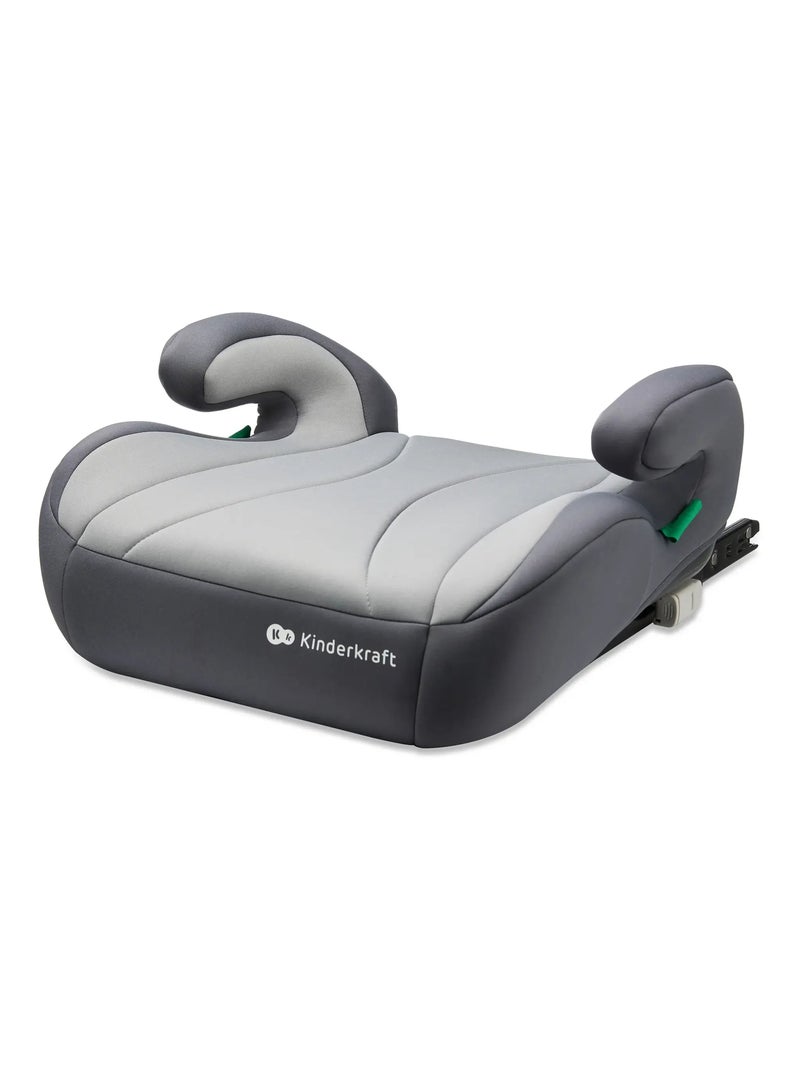 Kinderkraft I-BOOST i-Size - Rehausseur auto ISOFIX R129, 135-150cm, mousse/housse amovible Gris - Kiabi