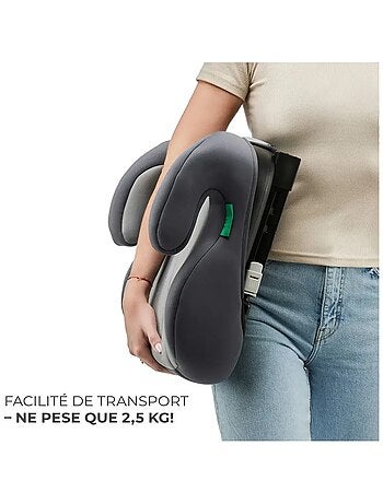 Kinderkraft I-BOOST i-Size - Rehausseur auto ISOFIX R129, 135-150cm, mousse/housse amovible