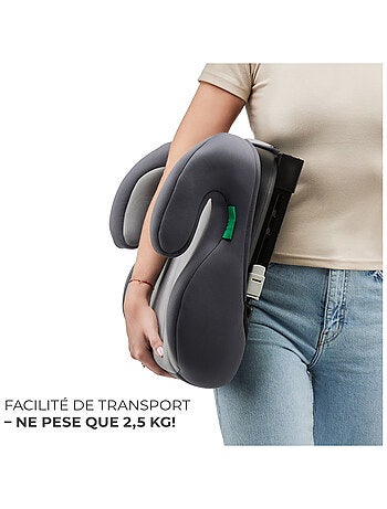 Kinderkraft I-BOOST i-Size - Rehausseur auto ISOFIX R129, 135-150cm, mousse/housse amovible