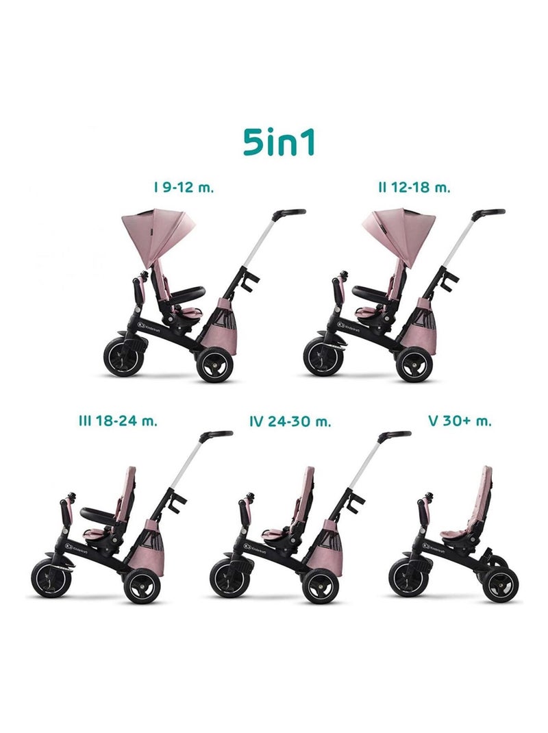 Kinderkraft tricycle EASYTWIST mauvelous pink Rose - Kiabi