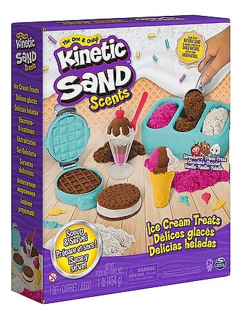 Kinetic Sand Set de crème glacée avec du sable parfumé