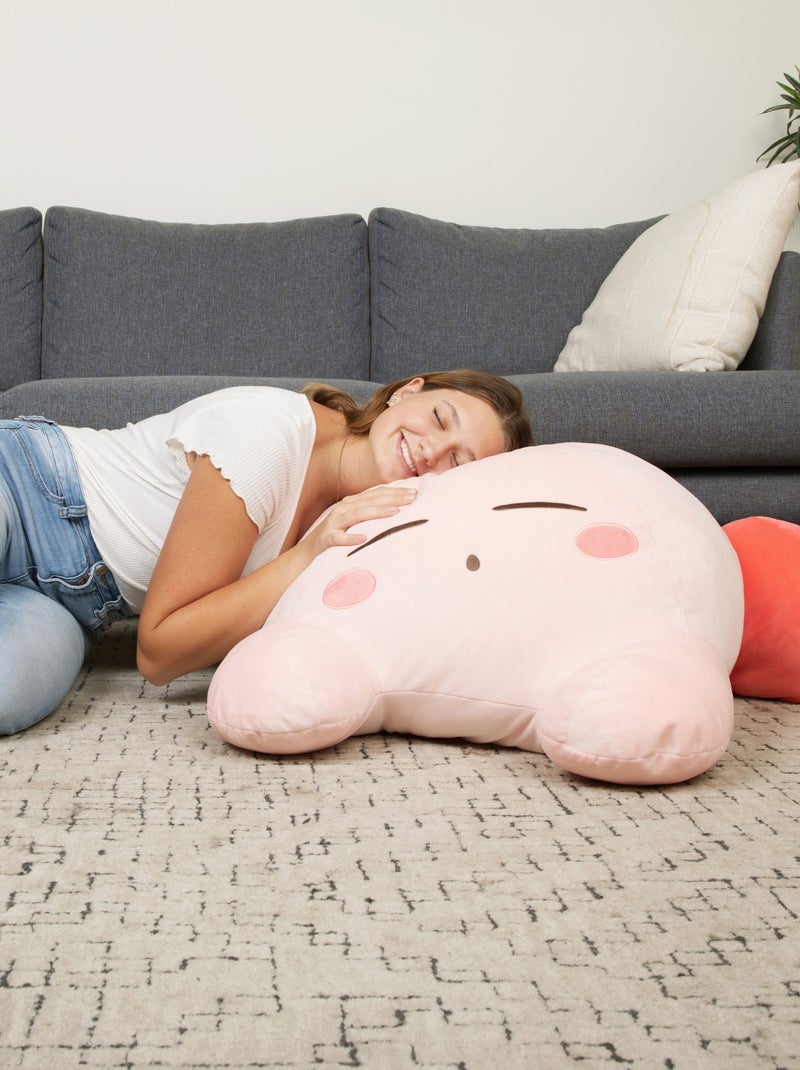 Kirby Peluche Mocchi Mocchi Kirby Endormi géante Rose - Kiabi