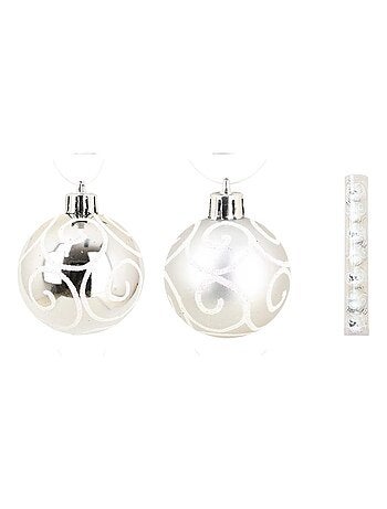 kit 7 boules argent