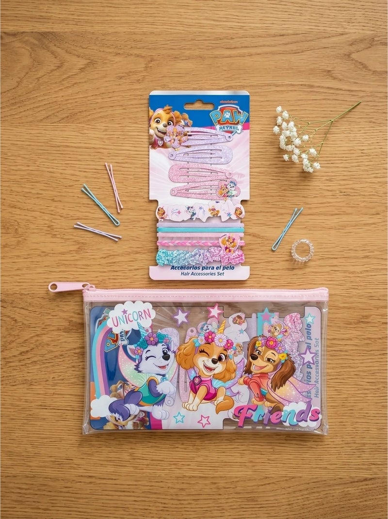 Kit accessoires cheveux avec trousse licorne pat' patrouille Rose - Kiabi