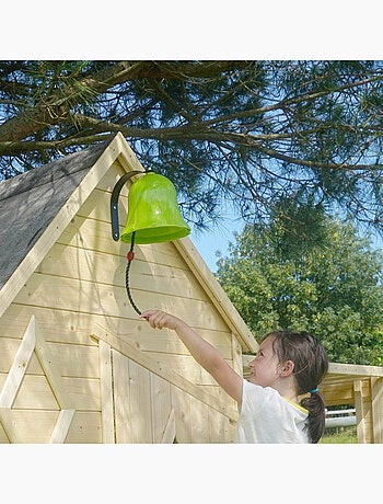 Kit accessoires Pirate pour aire de jeux cloche, longue-vue et gouvernail